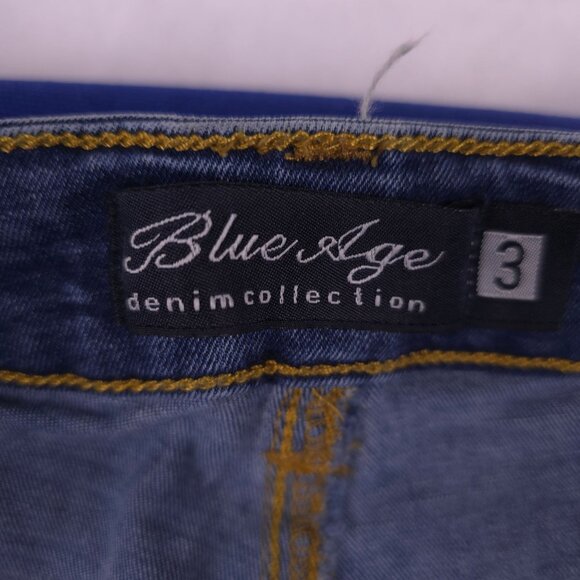 Blue Age Denim Collection Distressed Skinny Jeans Womens Size 3 - Picture 4 of 10